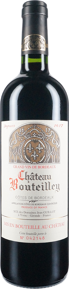 Flasche Côtes de Bordeaux Bouteilley trocken